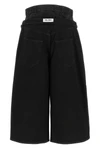 the attico cropped jeans feature a distinctive double-waist construction
