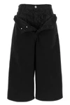 the attico cropped jeans feature a distinctive double-waist construction