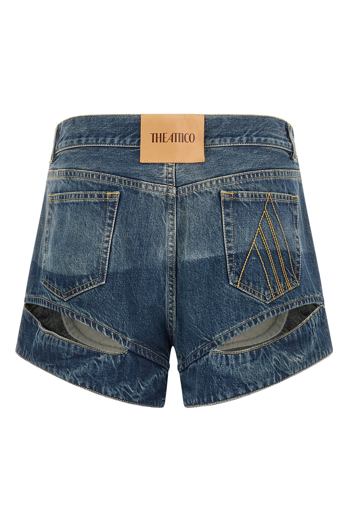 the the attico pure cotton shorts redefine the codes of the casual wardrobe thro