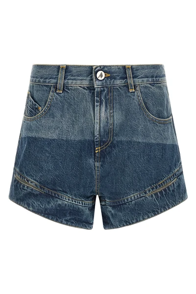 the the attico pure cotton shorts redefine the codes of the casual wardrobe thro