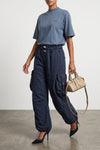 the the attico t-shirt redefines the fundamentals of the wardrobe through a stru