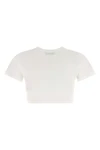 the the attico t-shirt redefines casual clothing through a precise sartorial arc