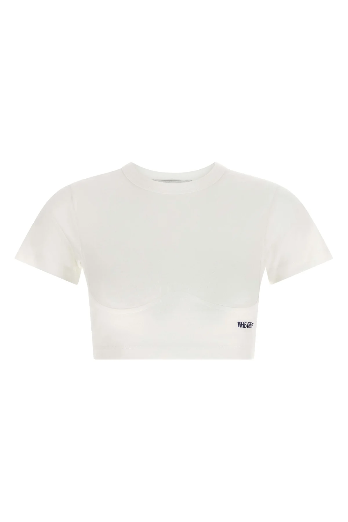 THE ATTICO 40 the the attico t-shirt redefines casual clothing through a precise sartorial arc