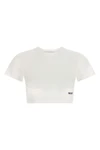 the the attico t-shirt redefines casual clothing through a precise sartorial arc