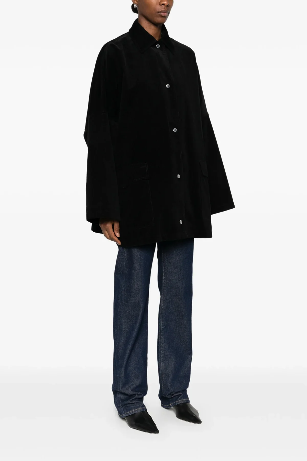 velvet overshirt