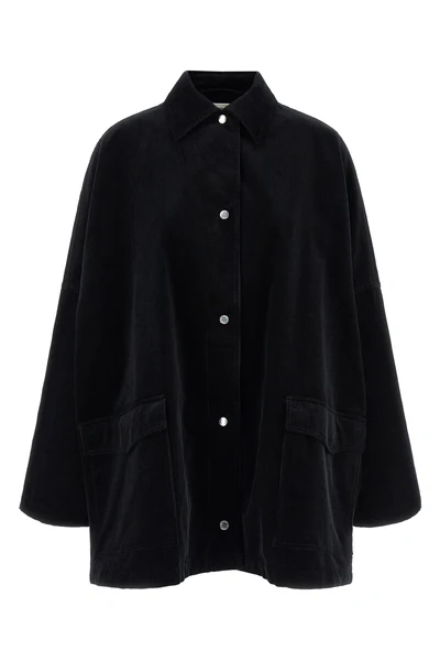 velvet overshirt