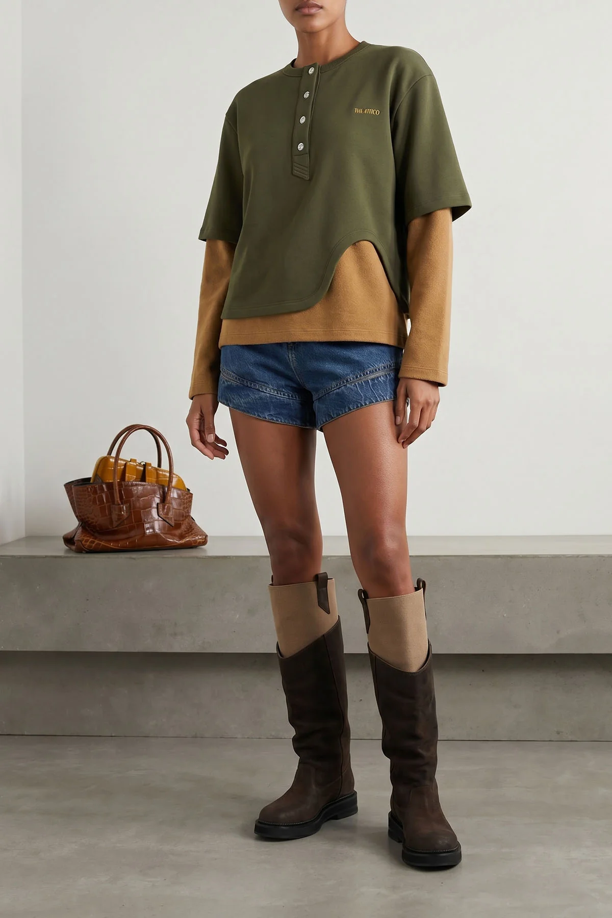 THE ATTICO 37 the combat boot the attico new robin passeggiata redefines the utility silhoue