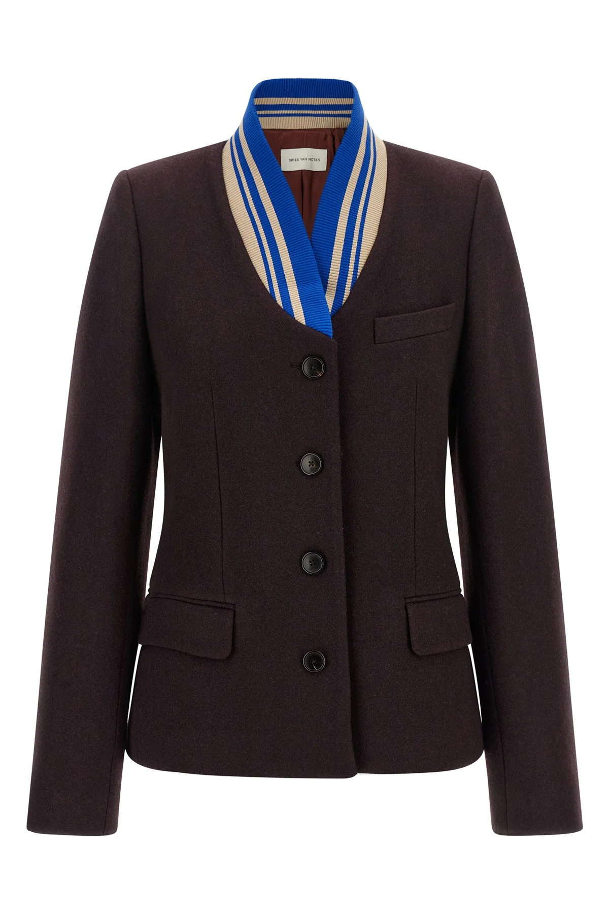 the dries van noten britt blazer redefines classic tailoring through an unexpe