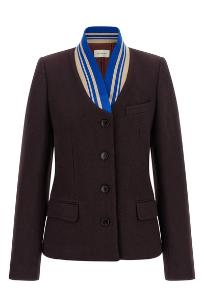 the dries van noten britt blazer redefines classic tailoring through an unexpe