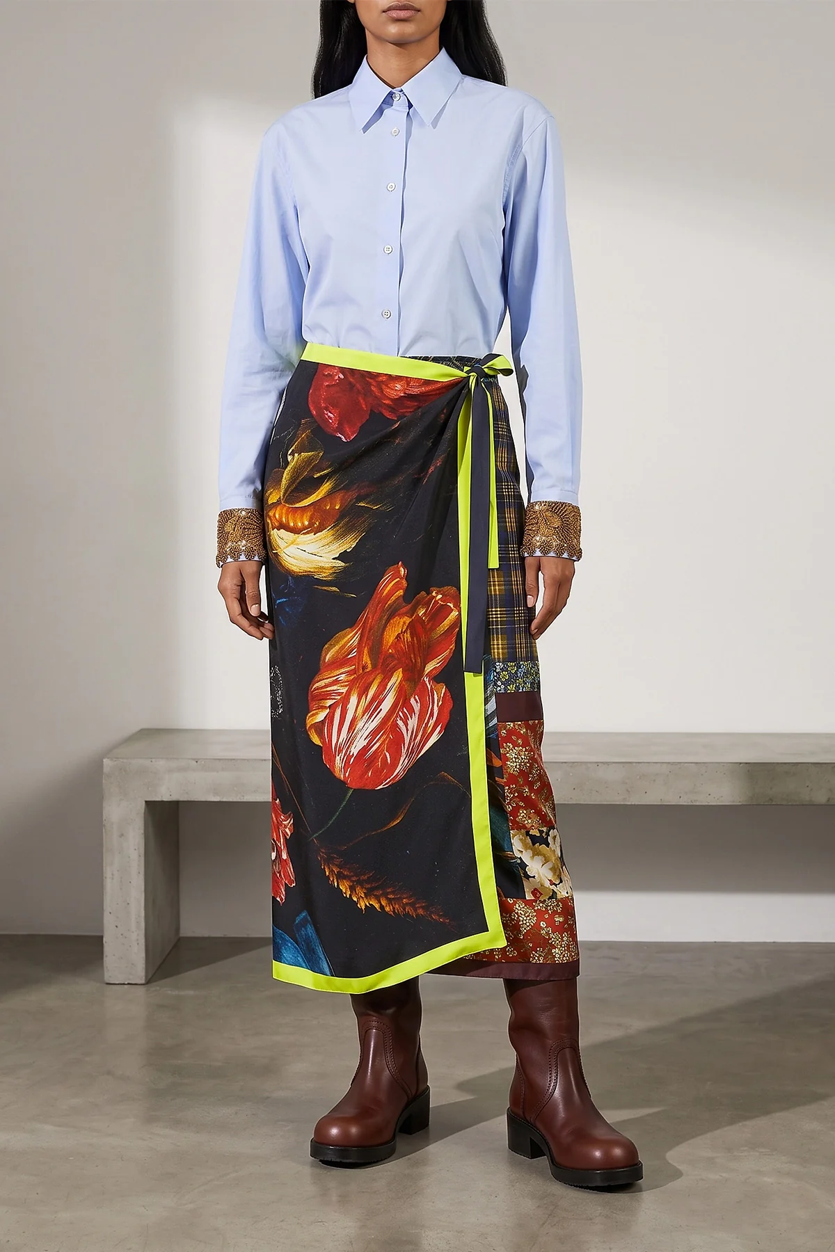 DRIES VAN NOTEN 38 the dries van noten chloris shirt embodies a perfect sartorial dichotomy betwe