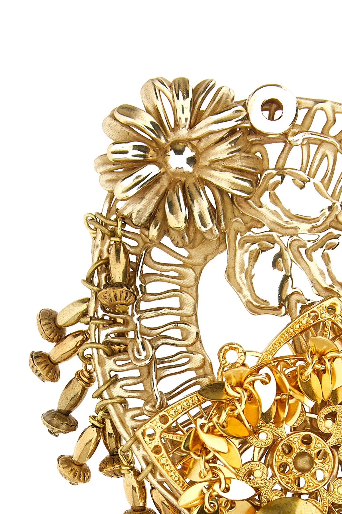 the dries van noten brooch is distinguished by a complex construction in antique