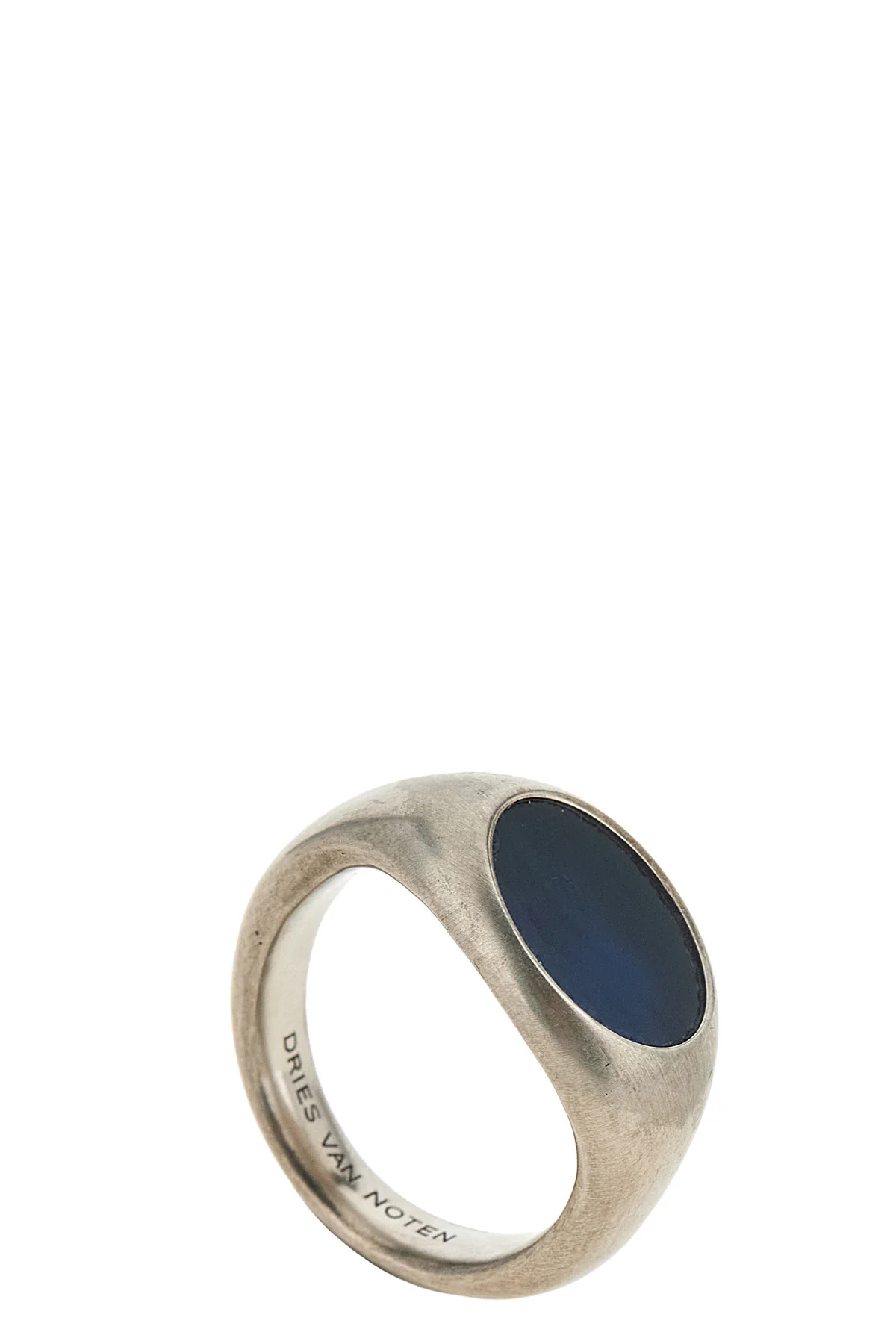 DRIES VAN NOTEN L dries van notens stone signet ring in brushed brass