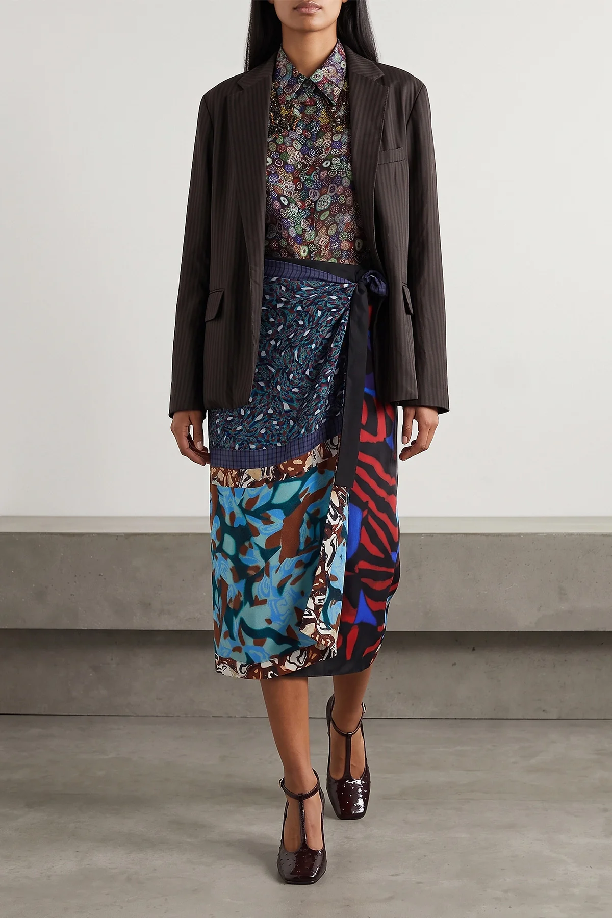 DRIES VAN NOTEN S the dries van noten blursy blazer redefines the codes of tailoring through a r