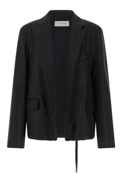 the dries van noten blursy blazer redefines the codes of tailoring through a r