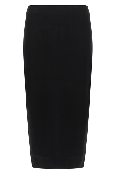 the max mara gamma sheath skirt defines a new essentiality through pure lines an