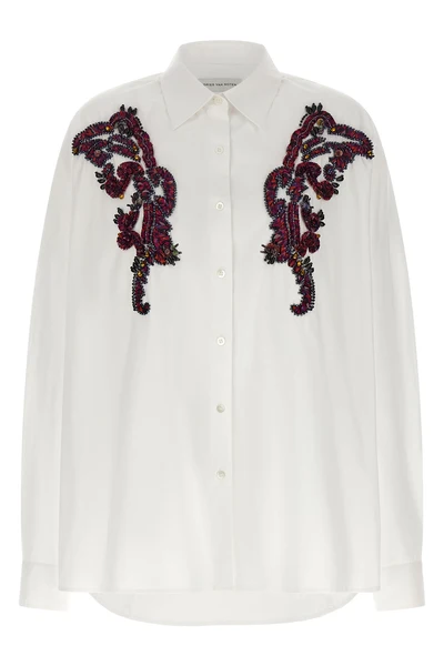 the dries van noten casia shirt redefines classic tailoring through meticulous