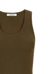 the sleeveless max mara editta top defines a new essentiality through a precise