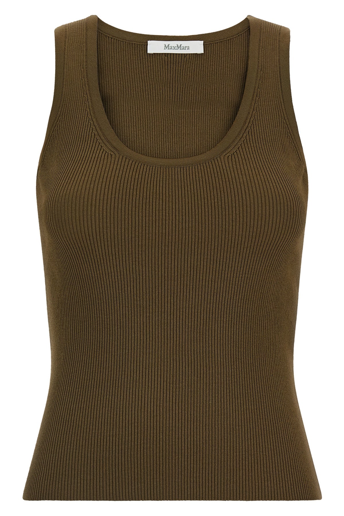 the sleeveless max mara editta top defines a new essentiality through a precise
