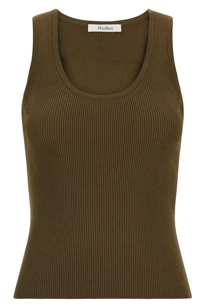 the sleeveless max mara editta top defines a new essentiality through a precise