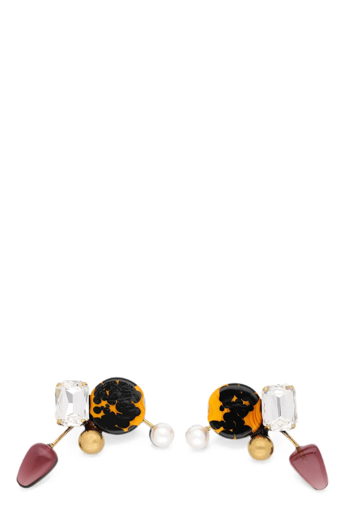 DRIES VAN NOTEN OS dries van noten lobe earrings feature a complex cluster structure