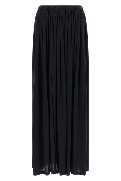 the max mara mxmlivrea long skirt defines a fluid silhouette through a soft li