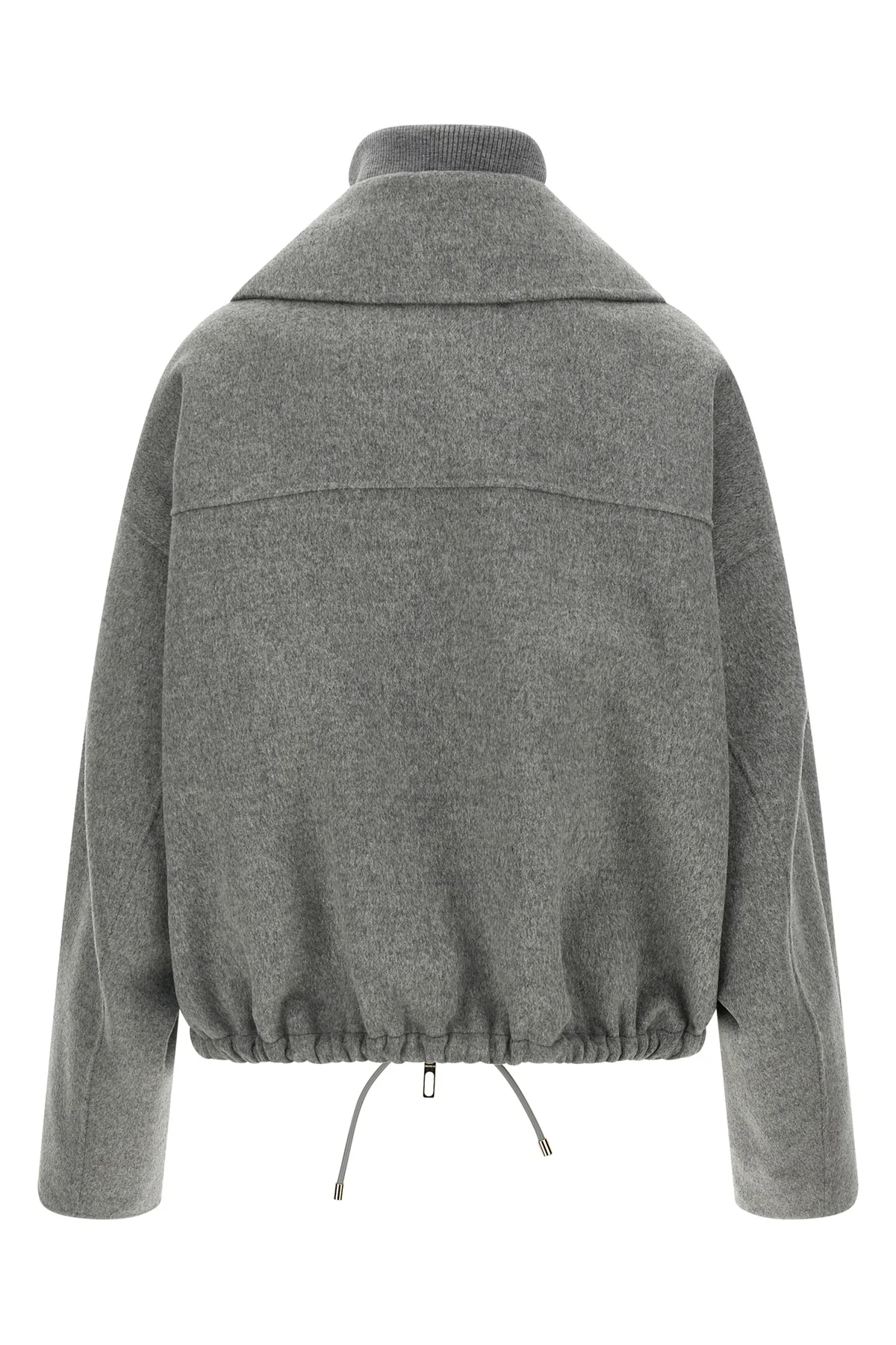 the sportmax emiro bomber jacket redefines the volumes of outerwear through an