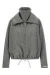 the sportmax emiro bomber jacket redefines the volumes of outerwear through an