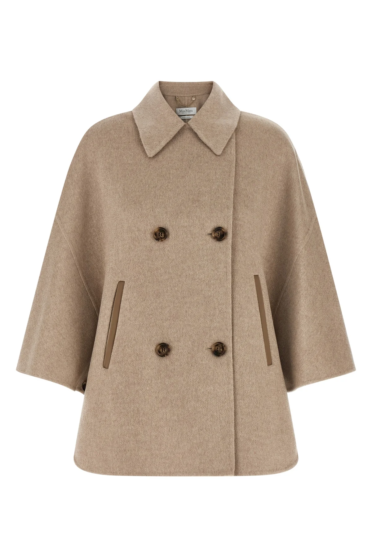 MAX MARA M the max mara ospite cape redefines the volumes of outerwear through a flared sil