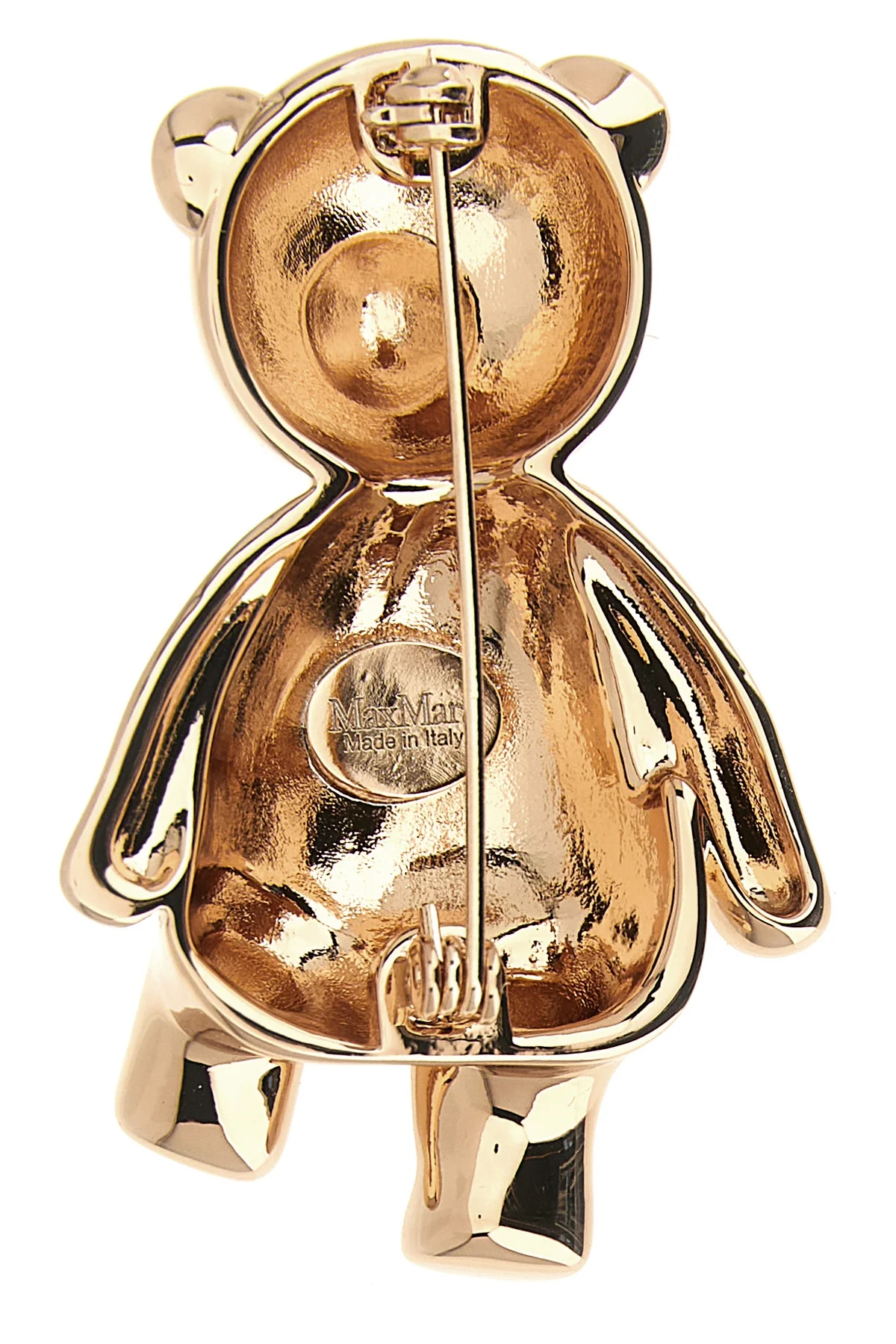 MAX MARA OS the max mara brooch in the shape of a bear defines a precious aesthetic through