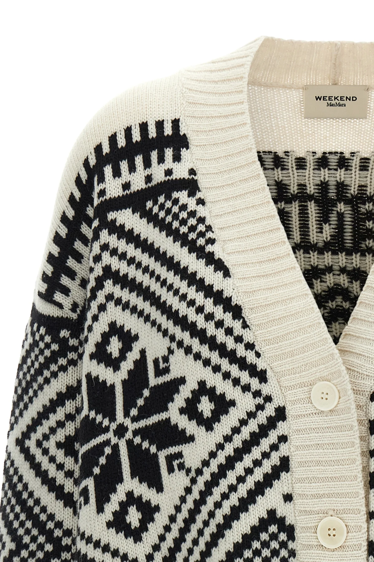the weekend max mara belgio cardigan features an oversized silhouette