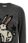 the weekend max mara nitra jersey is distinguished by a classic crewneck const