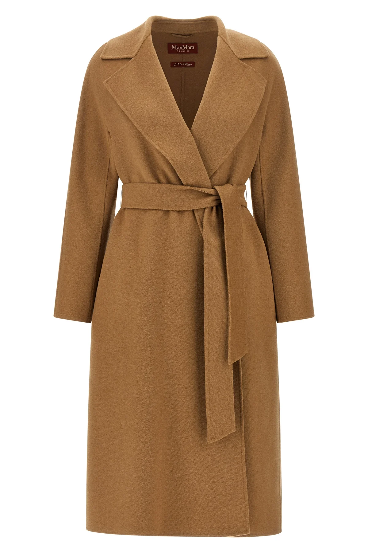MAX MARA STUDIO 34 the max mara studio cles robe coat defines timeless sartorial elegance through a