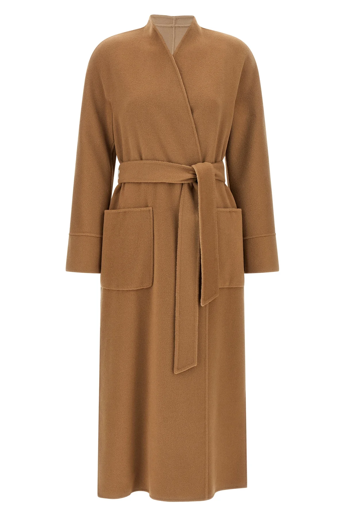 MAX MARA STUDIO 38 the max mara studio nodo coat defines sartorial outerwear through a reversible c