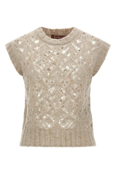 the max mara studio albero vest redefines the concept of knitwear through soph