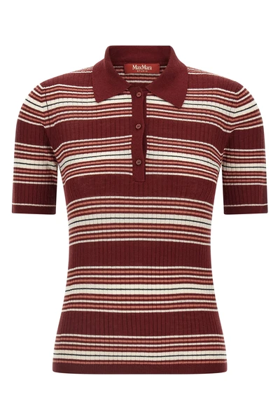 the max mara studio msttallero polo shirt exemplifies the refined construction
