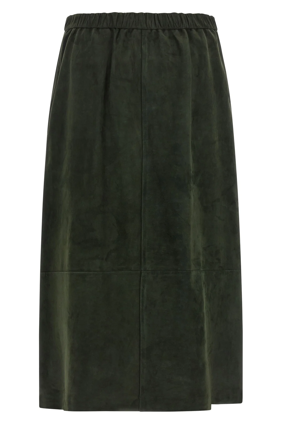 the s max mara smmgazza longuette skirt in fine suede defines a slightly flar