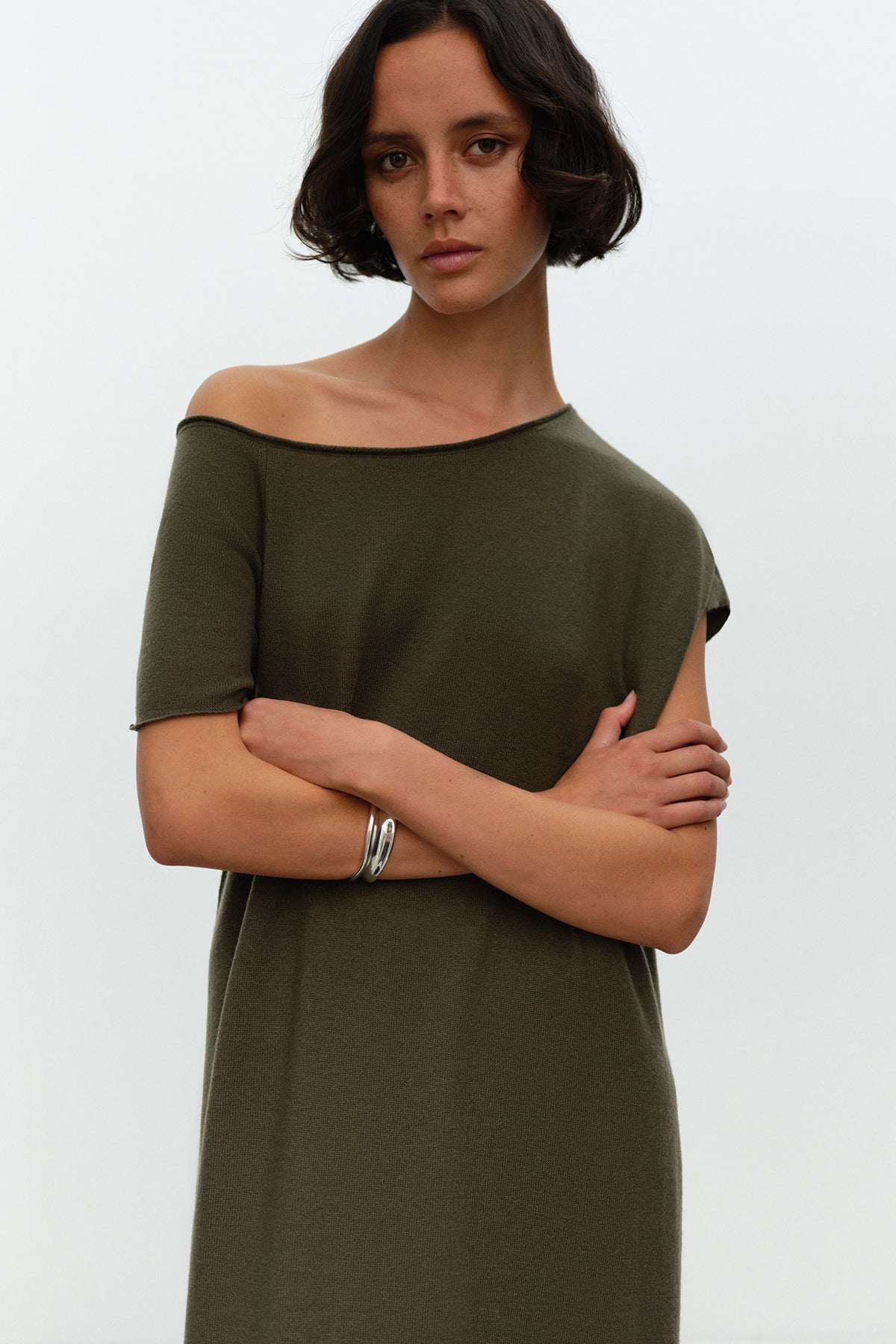 ELY ELY 40 liane long dress in wool and cashmere blend knit