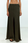 linzi long skirt in wool and cashmere blend knit