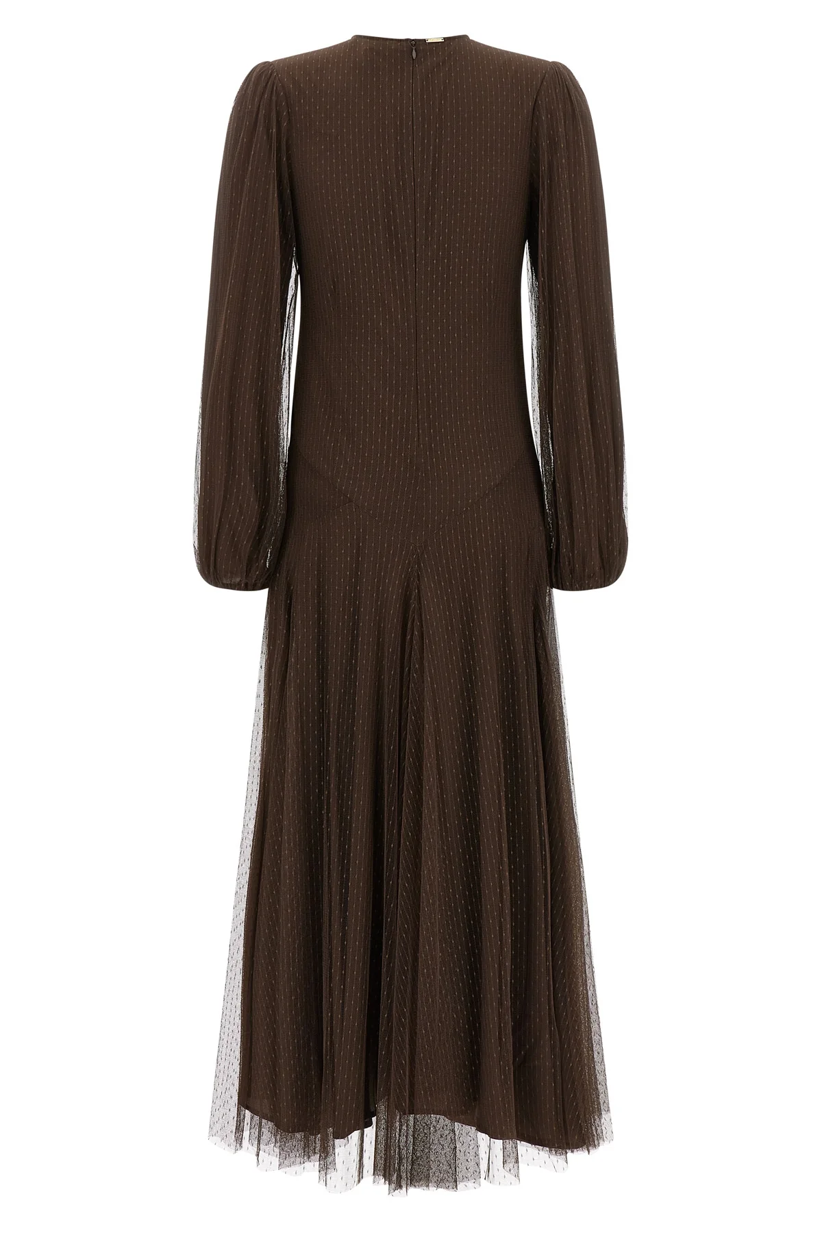 the twinset long dress stands out for its fluid and feminine silhouette