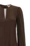 the twinset long dress stands out for its fluid and feminine silhouette