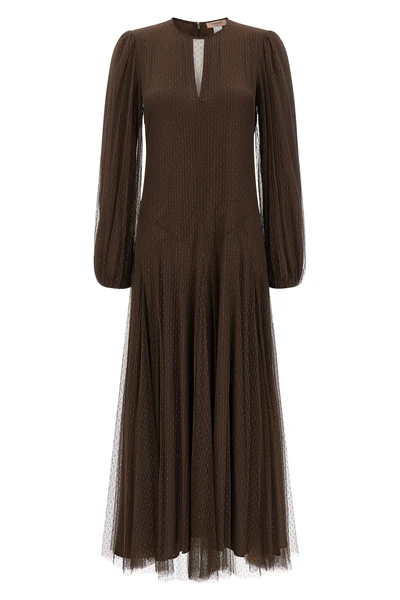 the twinset long dress stands out for its fluid and feminine silhouette