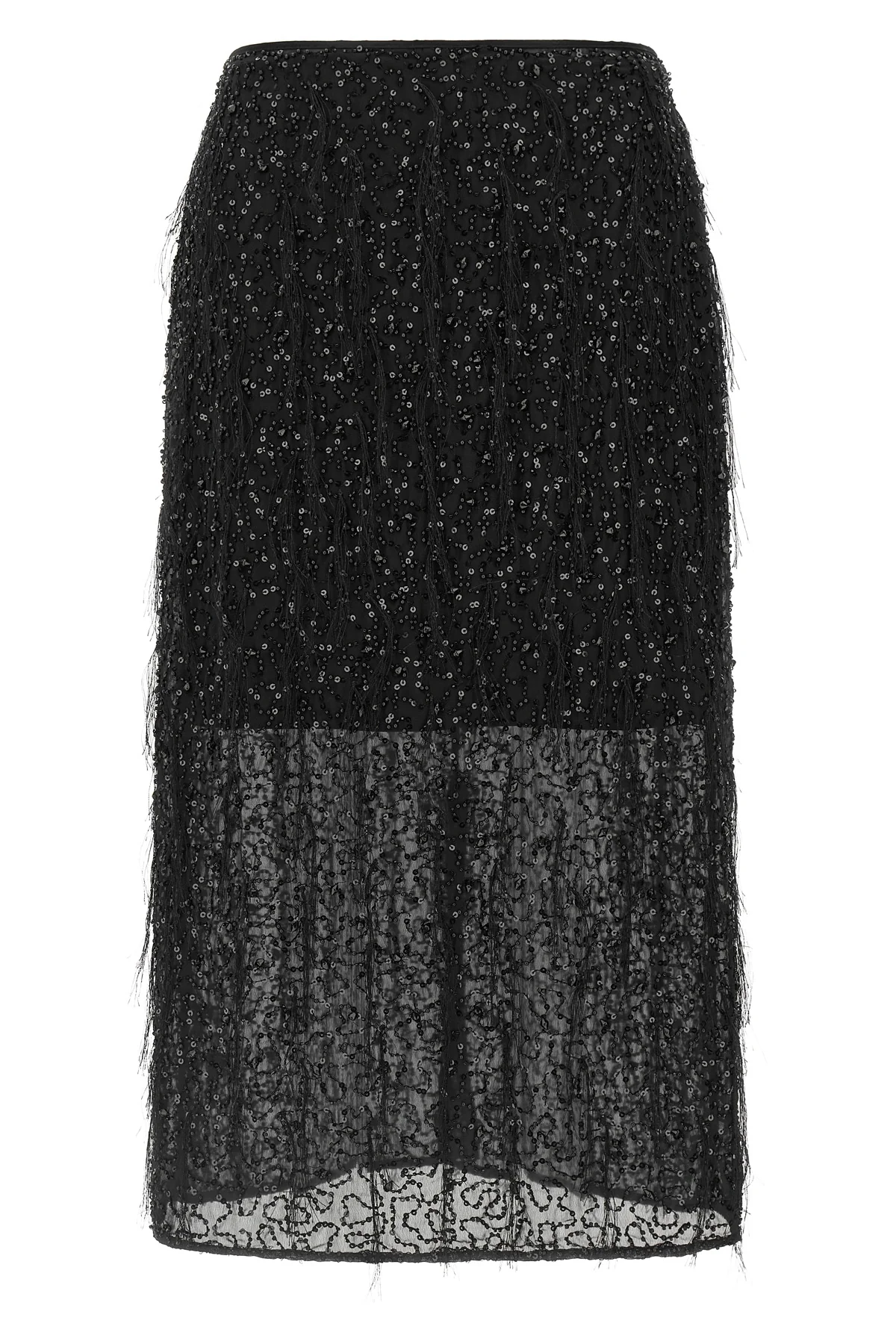 TWIN SET 38 the twinset midi skirt is distinguished by a straight and structured silhouette