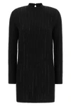 the black twinset ribbed knit mini dress redefines everyday elegance through an
