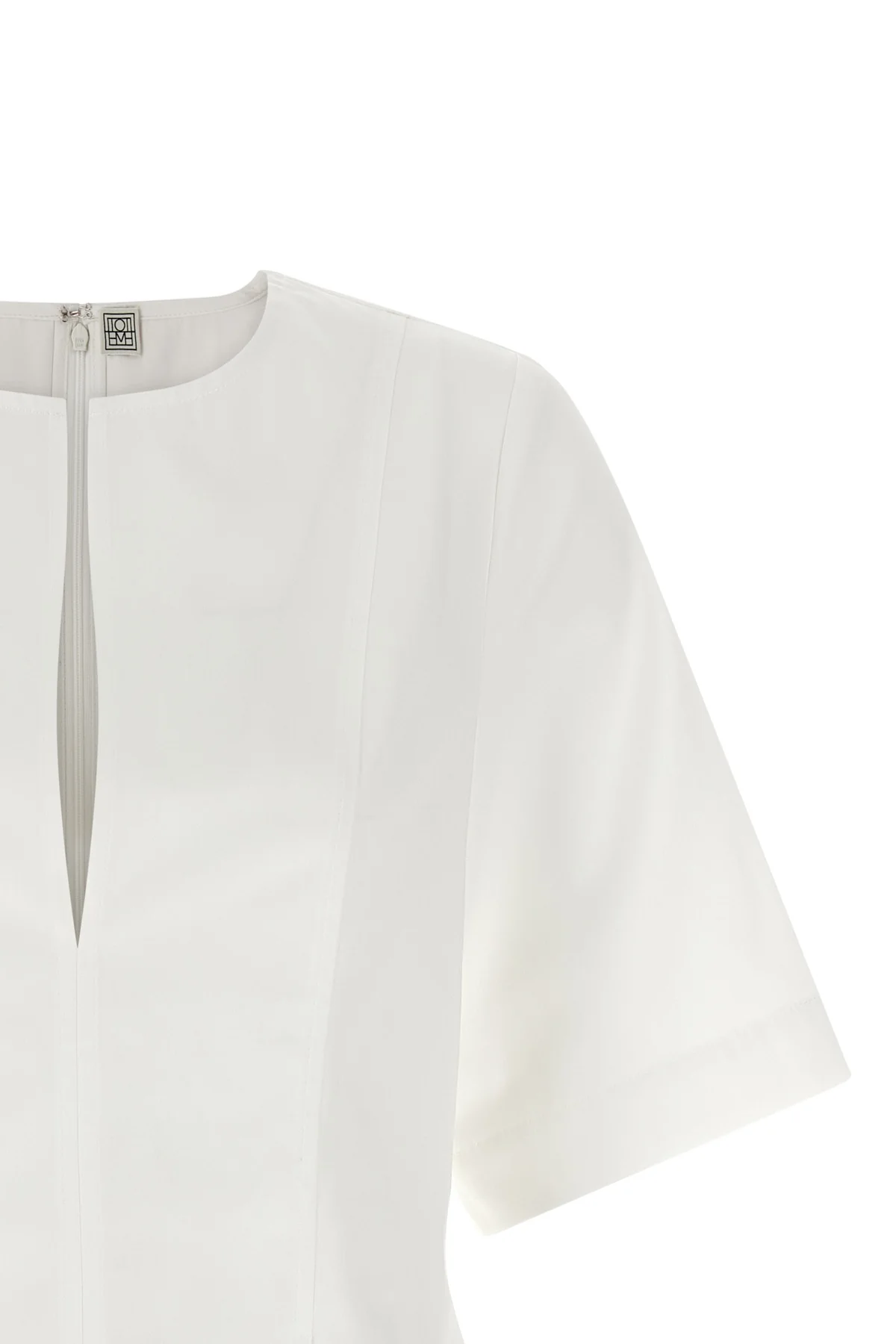 the toteme tailored top establishes a precise sartorial foundation through its