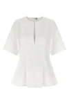 the toteme tailored top establishes a precise sartorial foundation through its