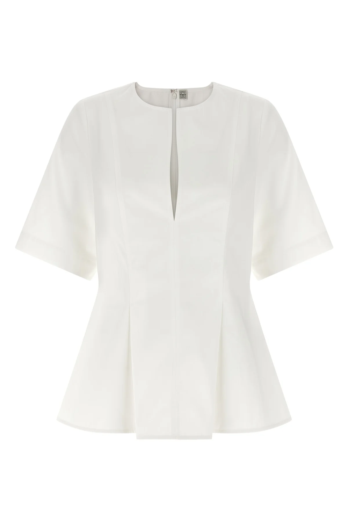 the toteme tailored top establishes a precise sartorial foundation through its