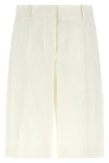 bermuda shorts in viscose and wool blend