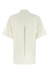 fluid polo shirt in wool and viscose blend