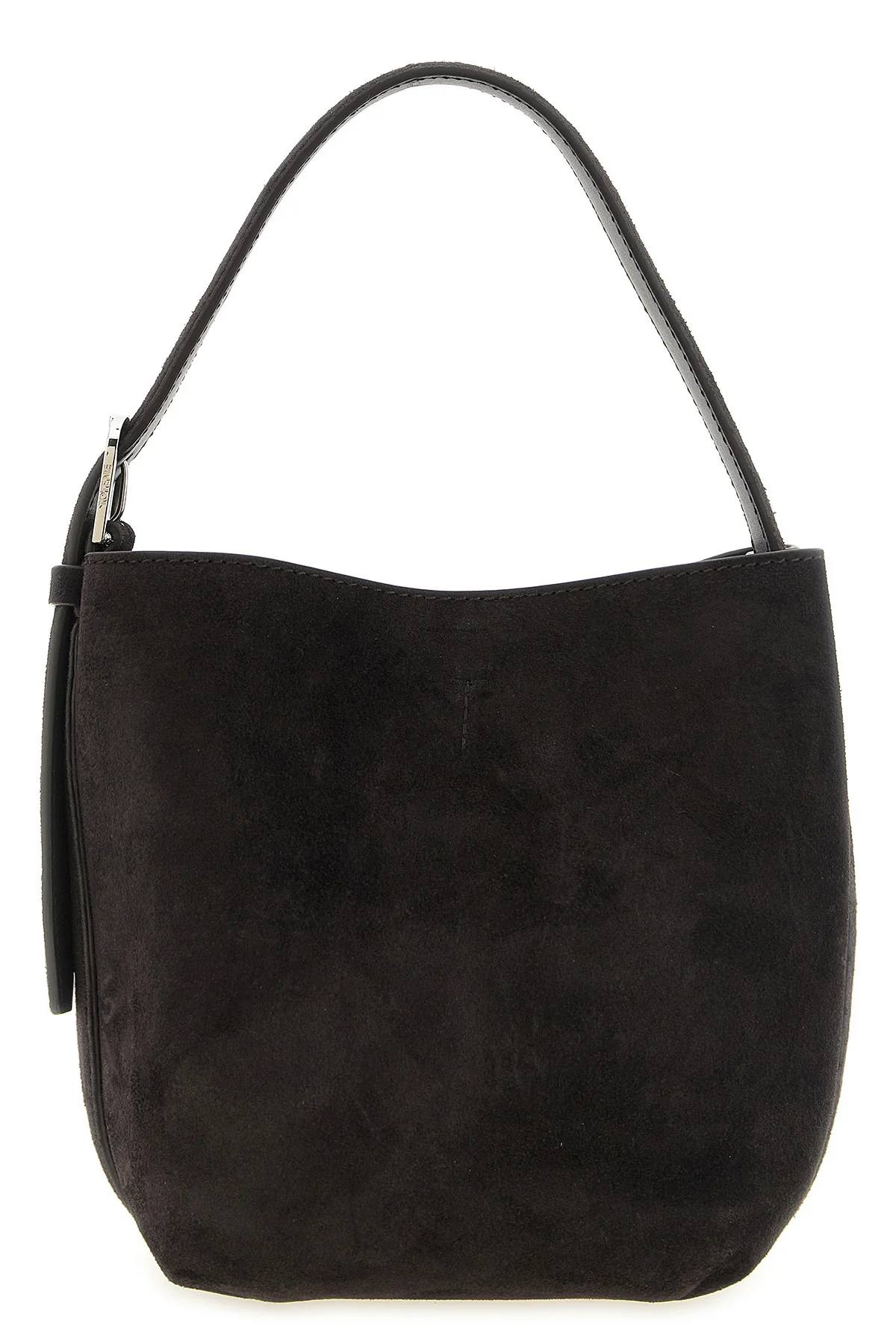 TOTEME OS the toteme small belted suede tote handbag is made of 100% soft cowhide