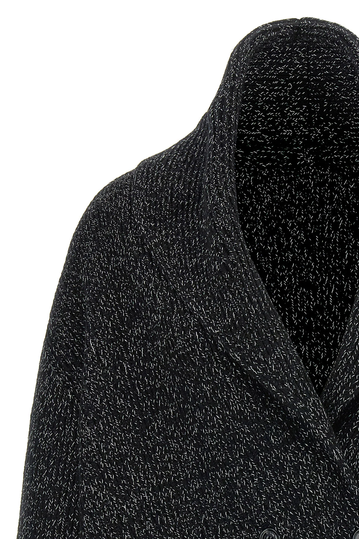 the toteme cardigan redefines the volumes of knitwear through a sculptural and e